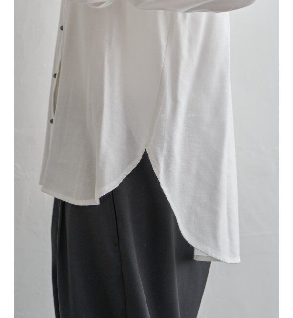 Lbc with Life「綿レーヨンメタルボタンシャツ」|シャツ・ブラウス|