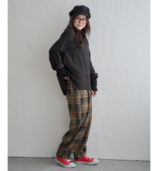 Lbc with Life「綿レーヨンメタルボタンシャツ」|シャツ・ブラウス|