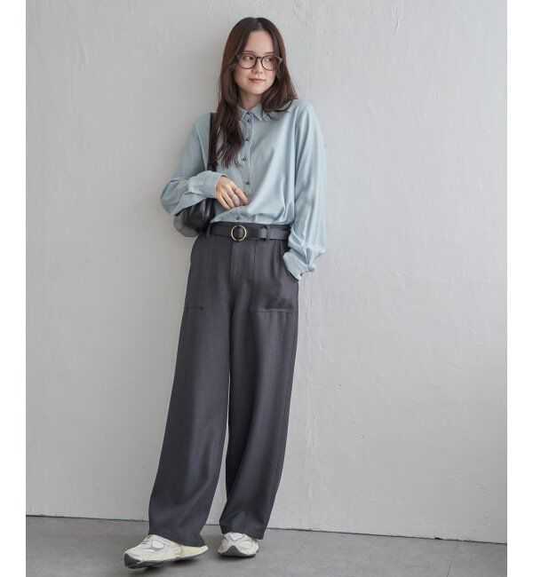 Lbc with Life「綿レーヨンメタルボタンシャツ」|シャツ・ブラウス|