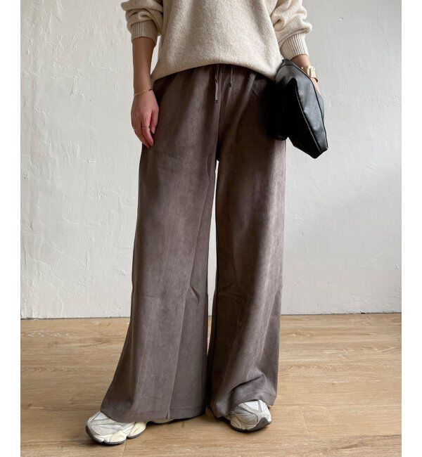 Lbc with Life「スエードポンチイージーパンツ」|その他|グレー