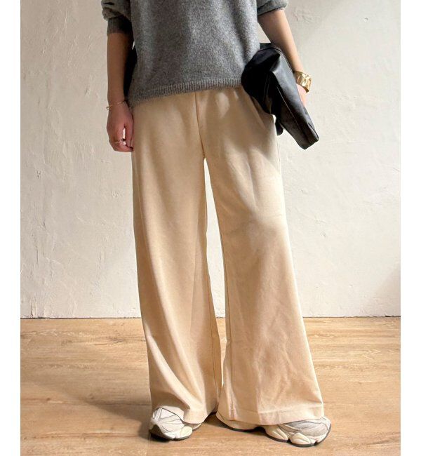 Lbc with Life「スエードポンチイージーパンツ」|その他|アイボリー