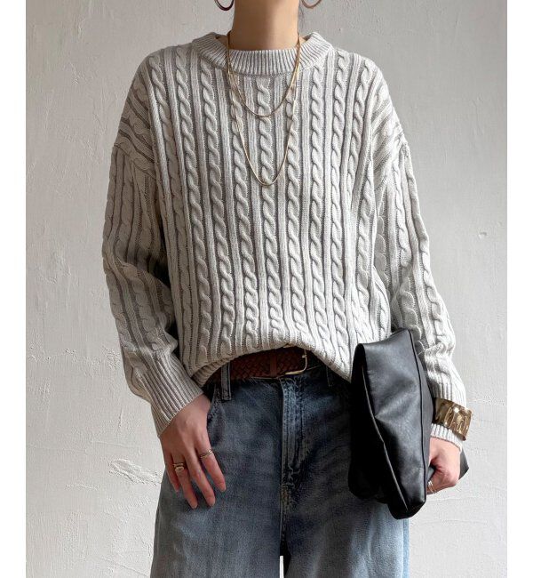 Lbc with Life「ケーブルニットプルオーバー」|カーディガン|