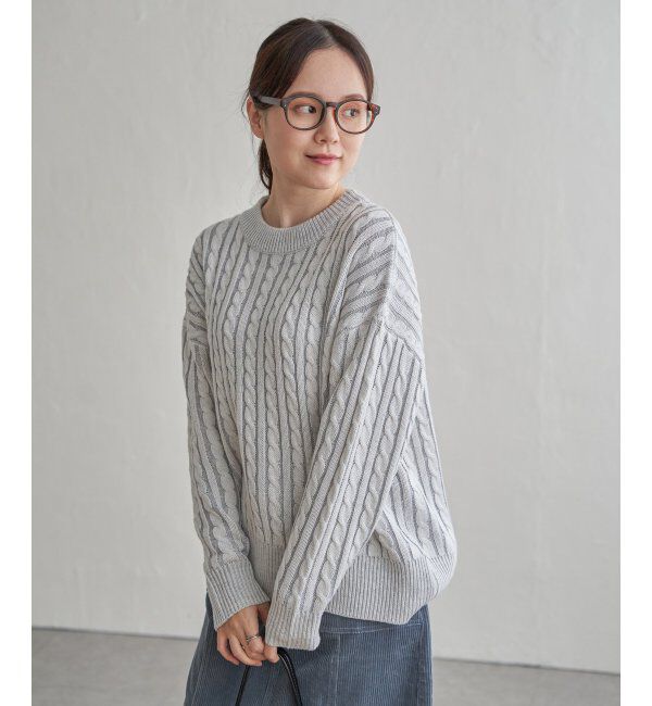Lbc with Life「ケーブルニットプルオーバー」|カーディガン|