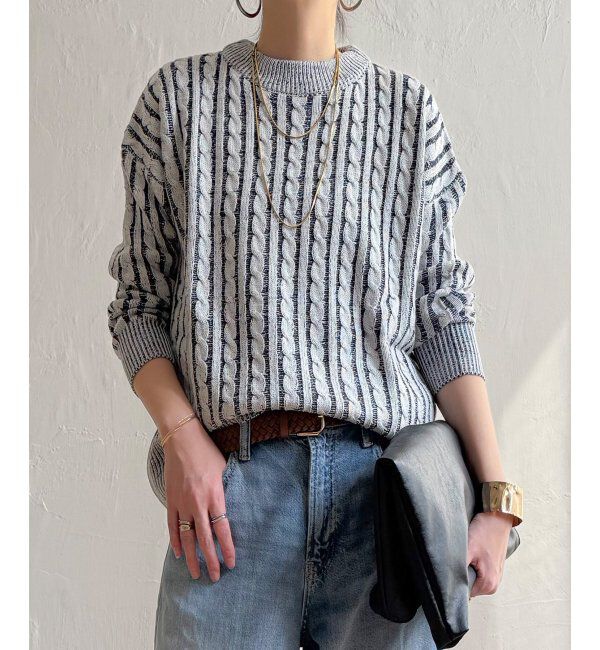 Lbc with Life「ケーブルニットプルオーバー」|カーディガン|