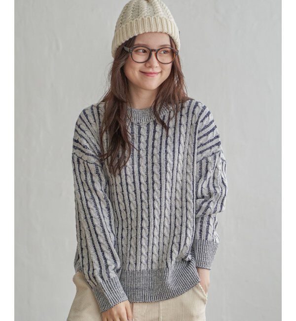 Lbc with Life「ケーブルニットプルオーバー」|カーディガン|