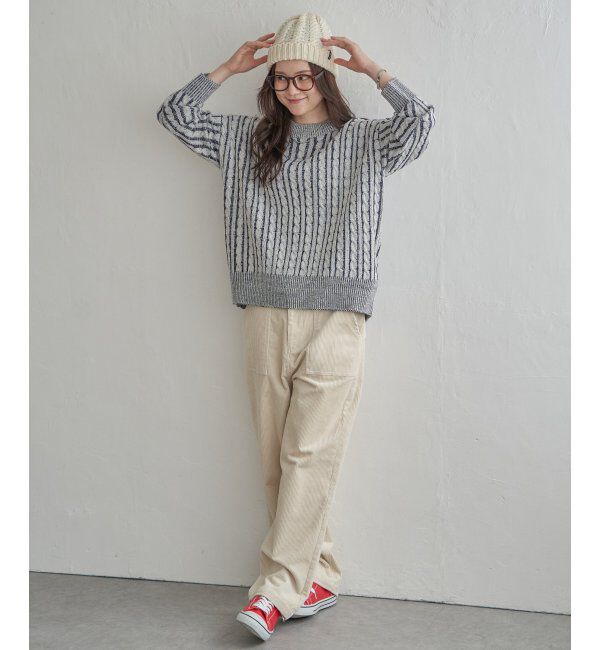 Lbc with Life「ケーブルニットプルオーバー」|カーディガン|