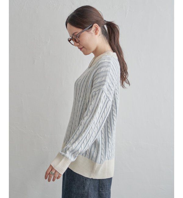 Lbc with Life「ケーブルニットプルオーバー」|カーディガン|