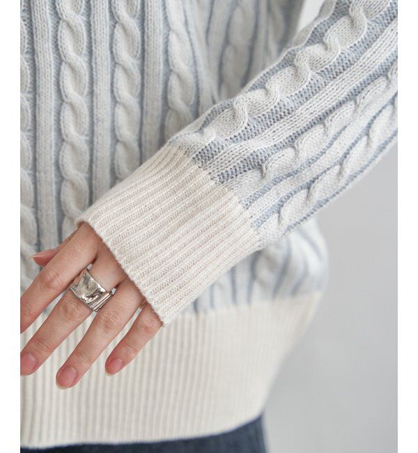 Lbc with Life「ケーブルニットプルオーバー」|カーディガン|