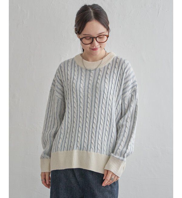 Lbc with Life「ケーブルニットプルオーバー」|カーディガン|