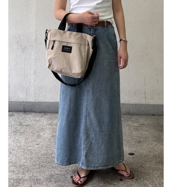 Lbc with Life「ハッスイナイロンミニトート」|その他|ベージュ