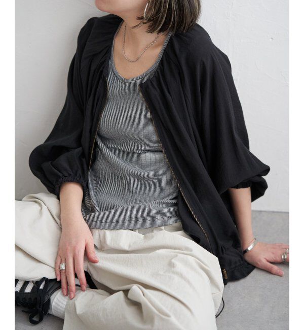 Lbc with Life「シアーヘムドロストブルゾン」|ブルゾン・スタジャン|