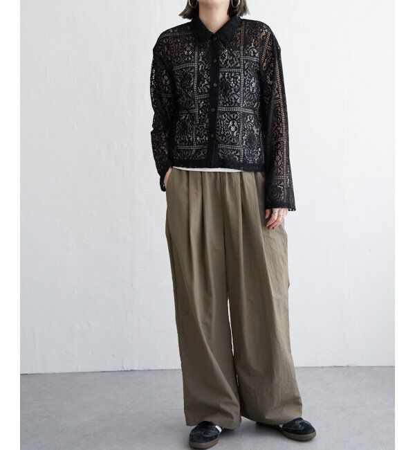 Lbc with Life「総レースシャツジャケット」|ブルゾン・スタジャン|