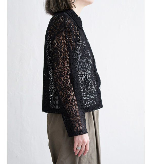 Lbc with Life「総レースシャツジャケット」|ブルゾン・スタジャン|