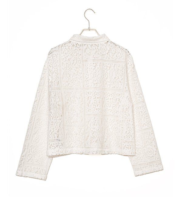 Lbc with Life「総レースシャツジャケット」|ブルゾン・スタジャン|