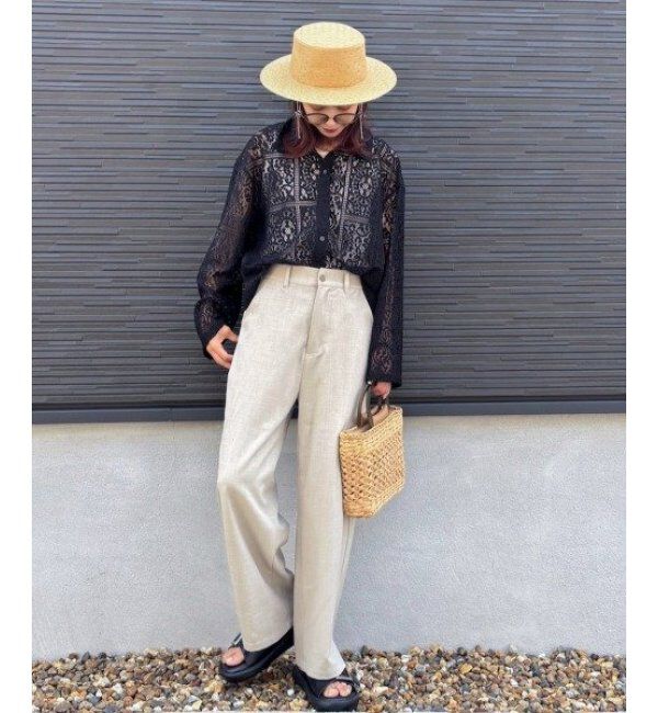 Lbc with Life「総レースシャツジャケット」|ブルゾン・スタジャン|