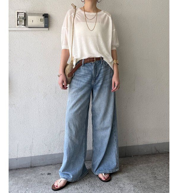 Lbc with Life「シアーニットT」|カーディガン|