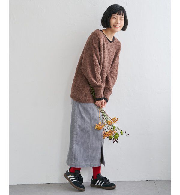 Lbc with Life「コーデュロイベイカーIラインスカート」|スカート|