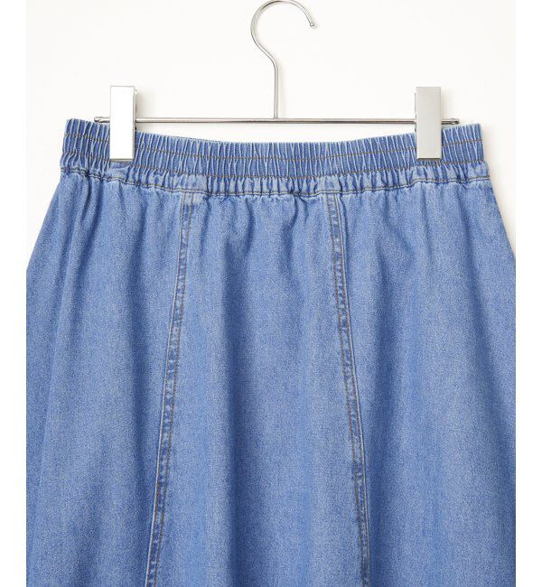 Lbc with Life「デニムコットンワークフレアスカート」|スカート|