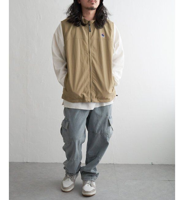 VENCE share style「Red Cap Girl レッドキャップガール ワッペン付きナイロンジップベスト」|その他|