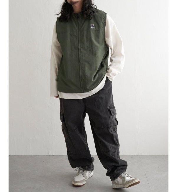 VENCE share style「Red Cap Girl レッドキャップガール ワッペン付きナイロンジップベスト」|その他|