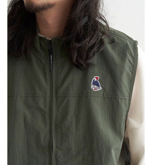 VENCE share style「Red Cap Girl レッドキャップガール ワッペン付きナイロンジップベスト」|その他|