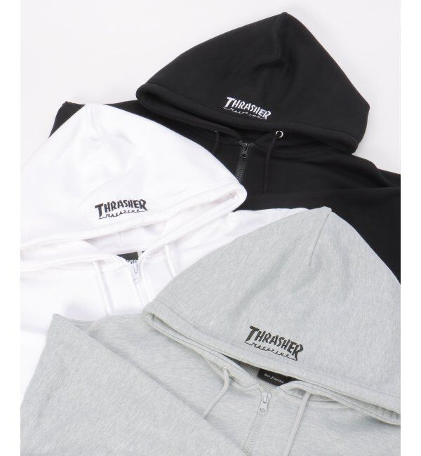 VENCE share style「THRASHER スラッシャー ジップパーカー」|カーディガン|