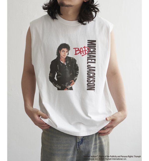 VENCE share style「Michael Jackson マイケル・ジャクソン ノースリーブ」|Tシャツ・カットソー|ホワイト