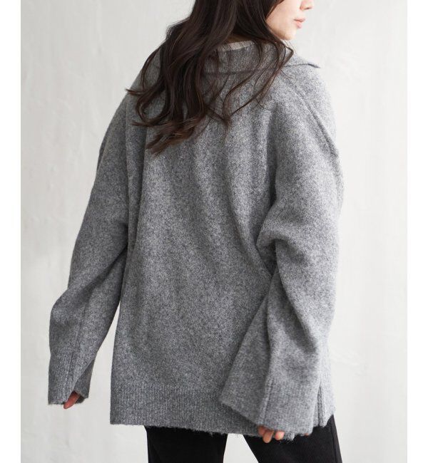 VENCE share style「杢ニットポロニット」|ニット・セーター|