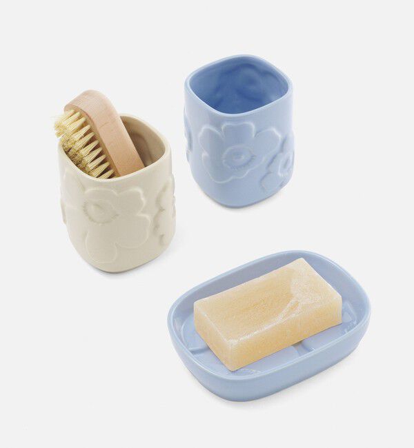 Marimekko「【オンラインストア限定】Unikko バスルームアクセサリーセット」|入浴剤・バスグッズ|
