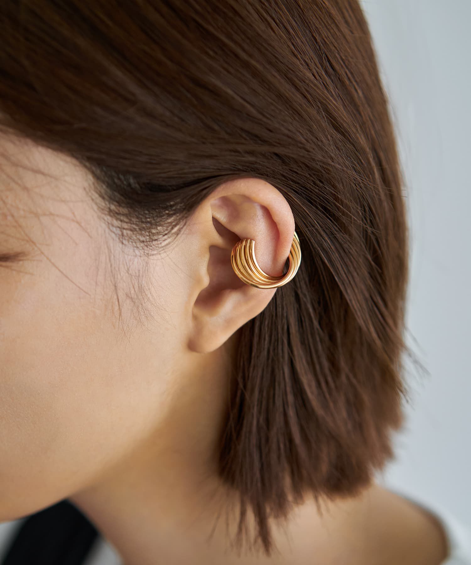 STYLE DELI「イヤーカフ／４重ラインワーク」|イヤーカフ|ゴールド