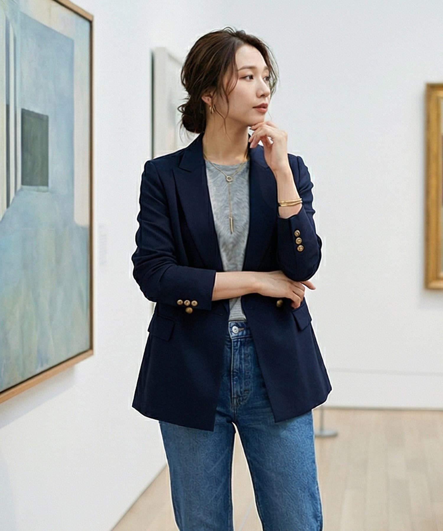 STYLE DELI「【DELI by】ラインアクセントYネックレス」|ネックレス|