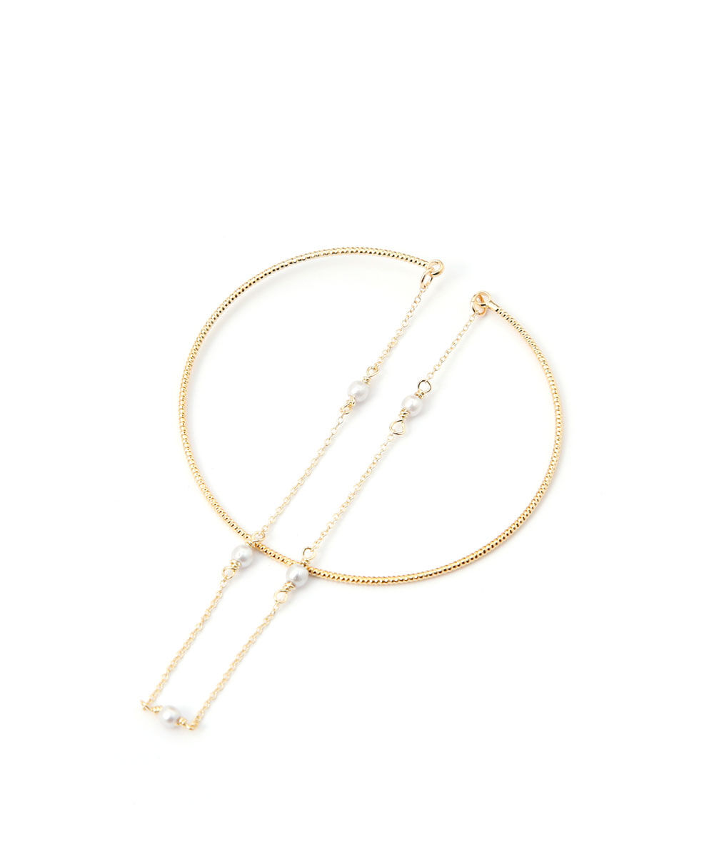 colleca la「細バングルとパール&times;チェーンのブレスレット」|ブレスレット・バングル|