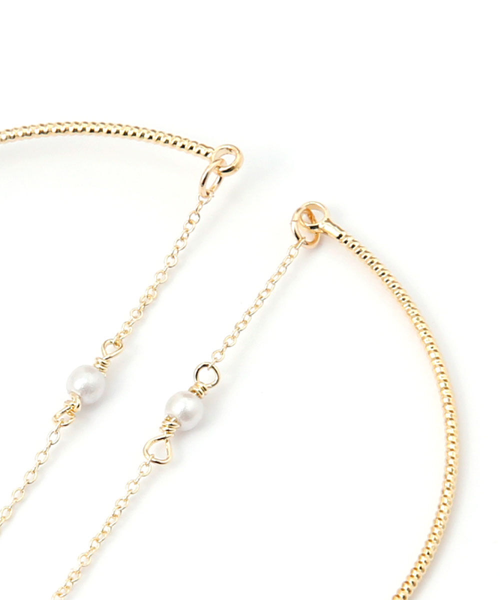 colleca la「細バングルとパール&times;チェーンのブレスレット」|ブレスレット・バングル|