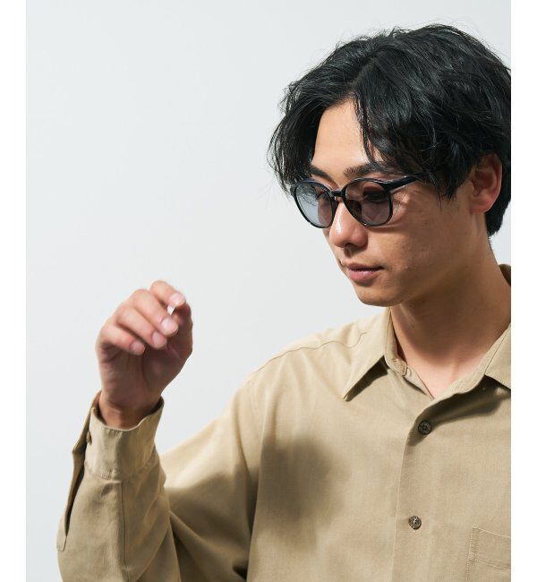  「ボストン型 花粉・飛沫対策 サングラス  (Zoff PROTECT 2WAY)  花粉メガネ メガネ 紫外線防止 UVカット」|サングラス|