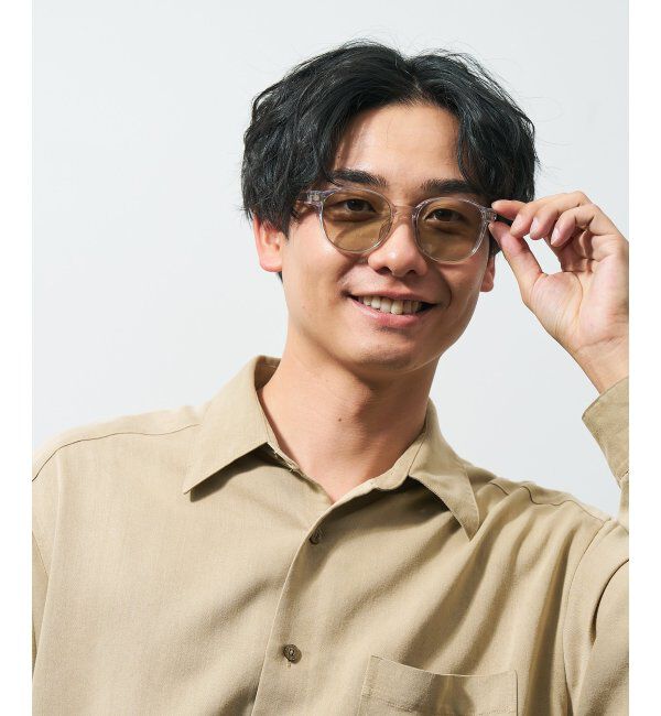  「ボストン型 花粉・飛沫対策 サングラス  (Zoff PROTECT 2WAY)  花粉メガネ メガネ 紫外線防止 UVカット」|サングラス|