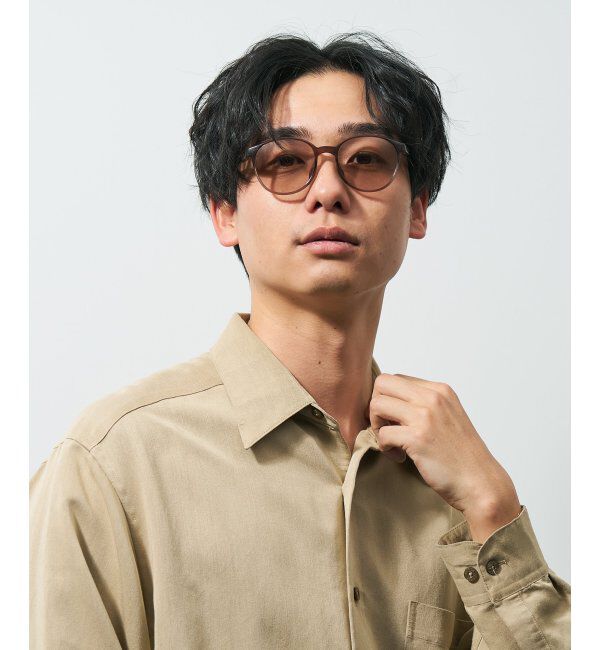  「ボストン型 花粉・飛沫対策 サングラス  (Zoff PROTECT 2WAY)  花粉メガネ メガネ 紫外線防止 UVカット」|サングラス|