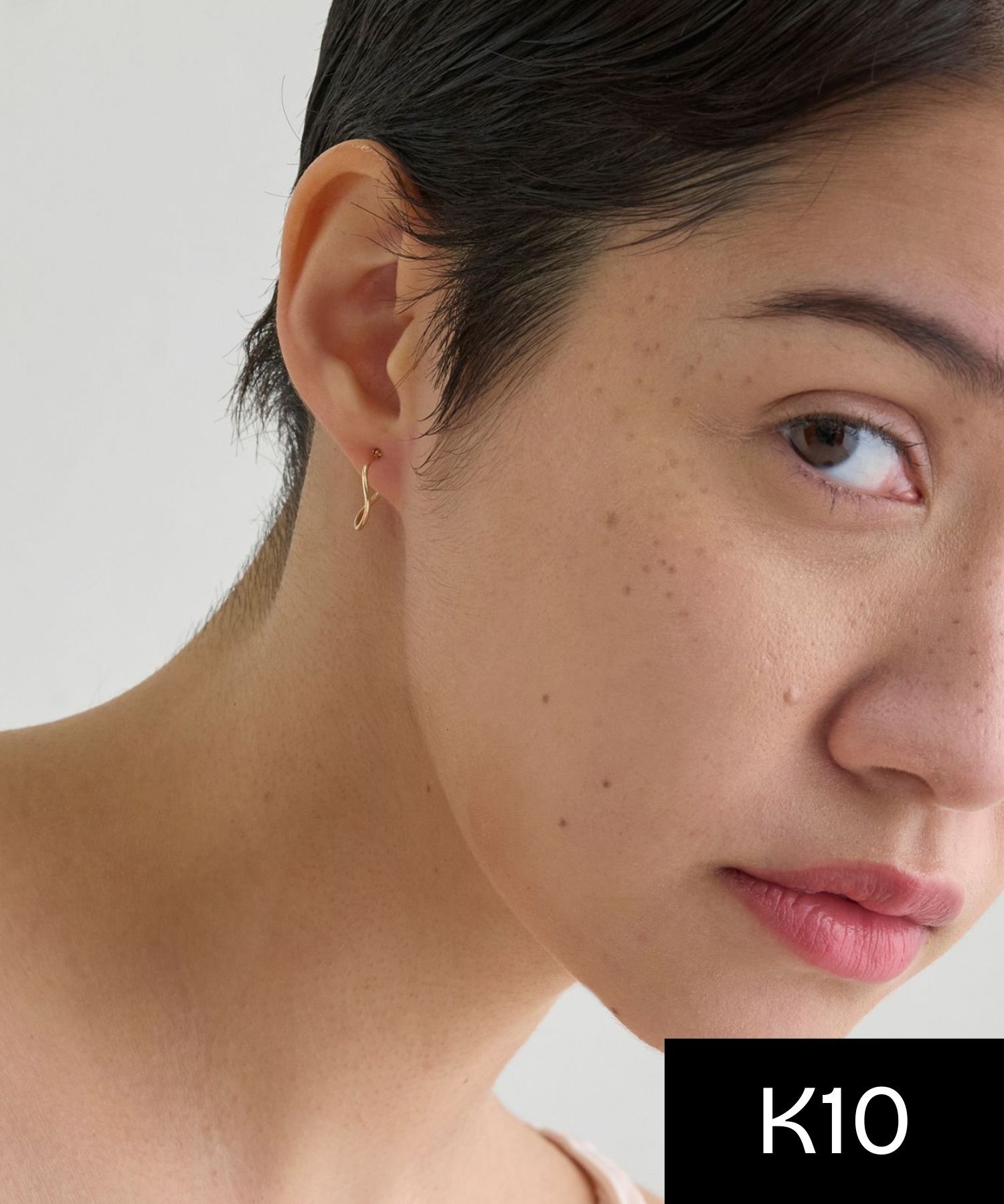 JUPITER「【K10】カーブフープピアス」|ピアス|