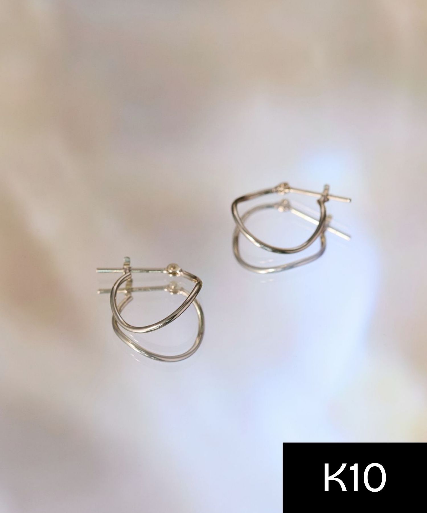 JUPITER「【K10】カーブフープピアス」|ピアス|