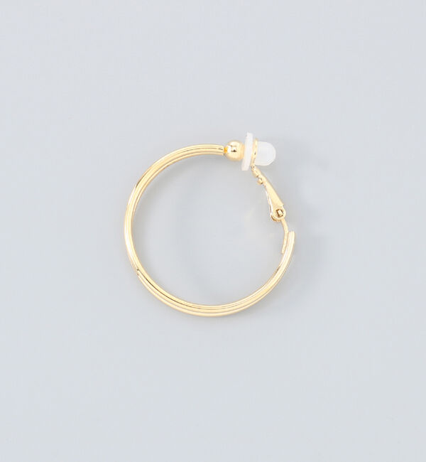 Phoebe「≪雑誌掲載≫ダブルラインフープイヤリング」|イヤリング|