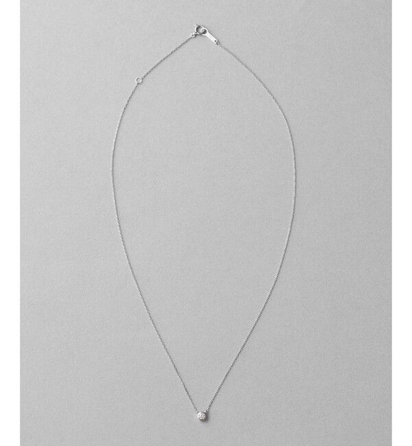 ete「PT900/850 ダイヤモンド 0.1ct ネックレス「ブライト」」|ネックレス|