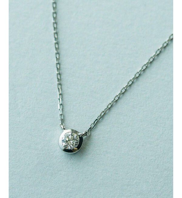 ete「PT900/850 ダイヤモンド 0.15ct ネックレス「ブライト」」|ネックレス|プラチナム