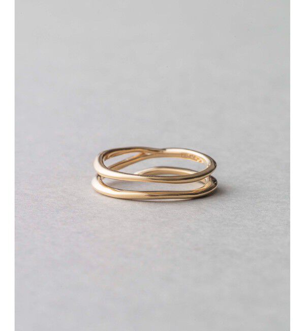 ete「[レイヤード] K18YG リング」|リング|