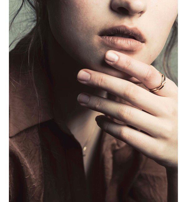 ete「[レイヤード] K18YG リング」|リング|