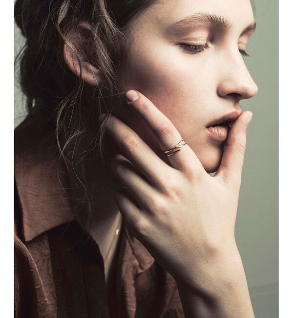 ete「[レイヤード] K18YG リング」|リング|