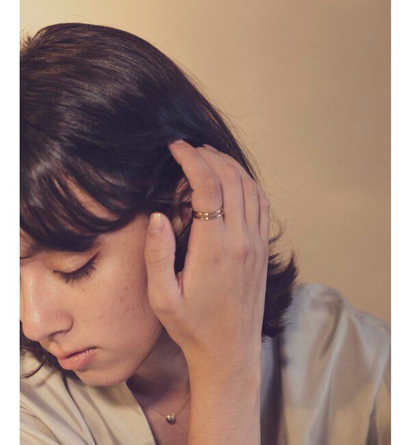 ete「[レイヤード] K18YG リング」|リング|