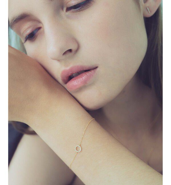 ete「K18YG パーティクル サークル ブレスレット」|ブレスレット・バングル|