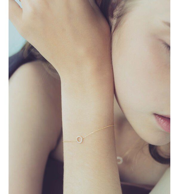 ete「K18YG パーティクル サークル ブレスレット」|ブレスレット・バングル|