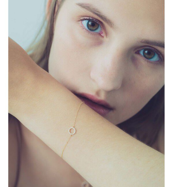 ete「K18YG パーティクル サークル ブレスレット」|ブレスレット・バングル|