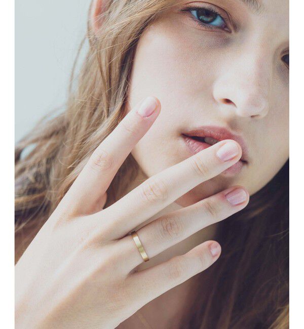 ete「[レイヤード] K18YG リング」|リング|