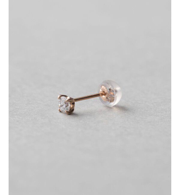 ete「K18 シリコンキャッチ　　」|ピアス|